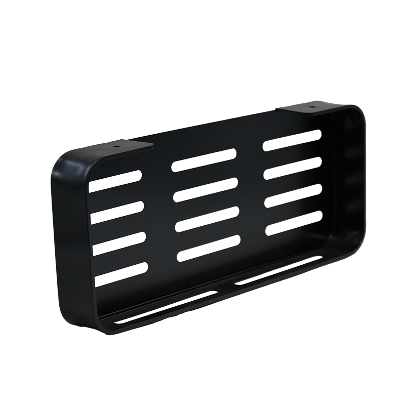 Repisa Estante Para Ducha Negro Mate De Aluminio Acra