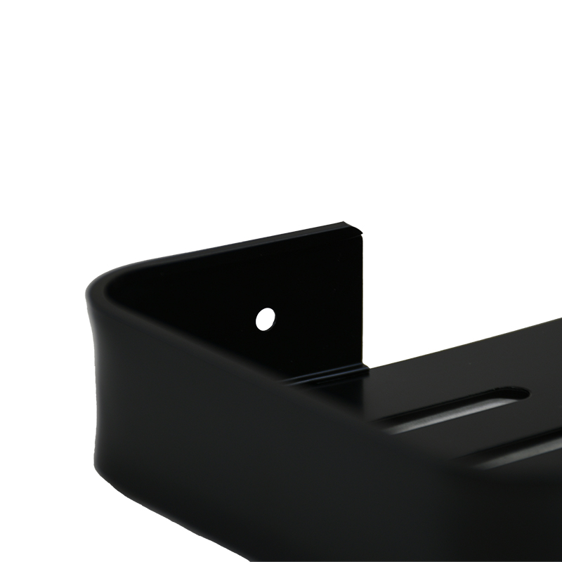 Repisa Estante Para Ducha Negro Mate De Aluminio Acra