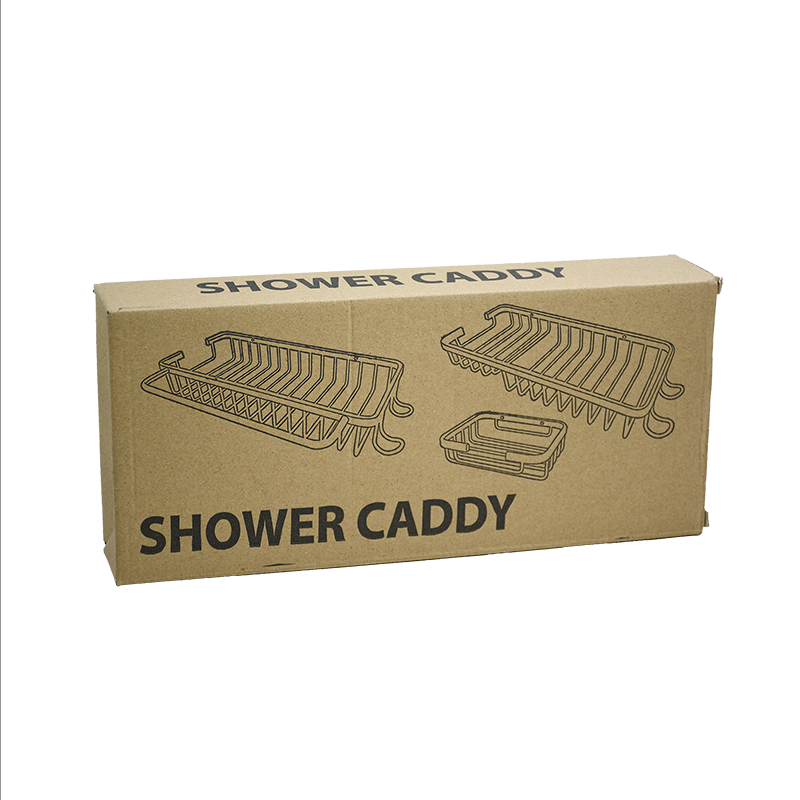 Repisa Estante Para Ducha Negro Mate De Aluminio 32 Cm Acra