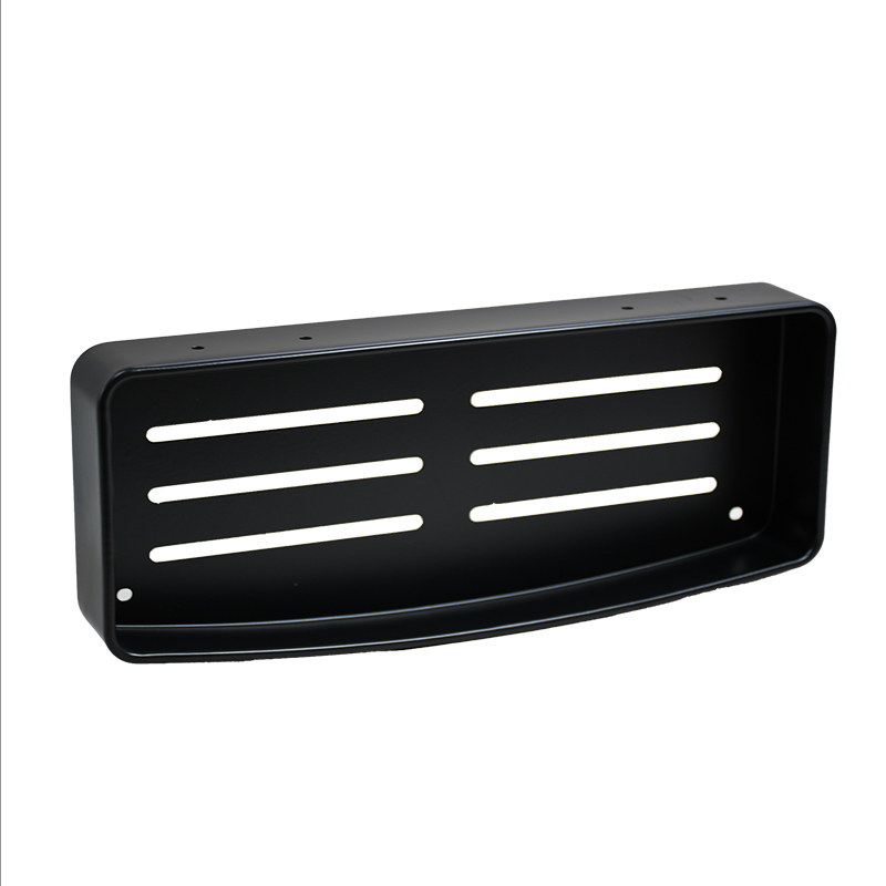 Repisa Estante Para Ducha Negro Mate De Aluminio 32 Cm Acra