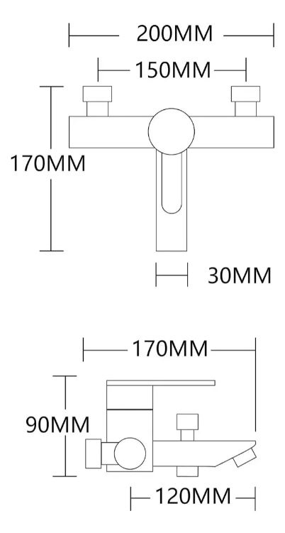 Monocomando/griferia De Ducha Satinado Opaco Acra