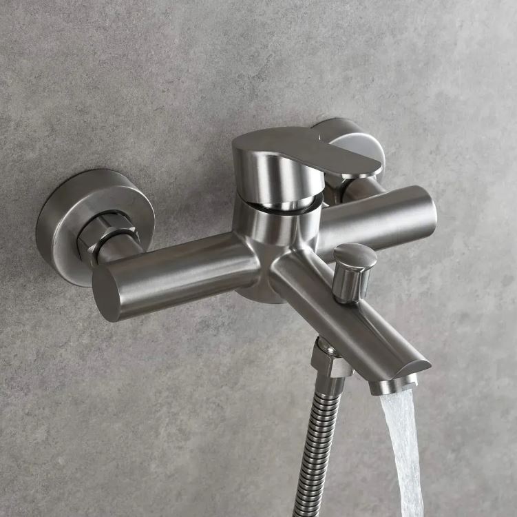 Monocomando/griferia De Ducha Satinado Opaco Acra