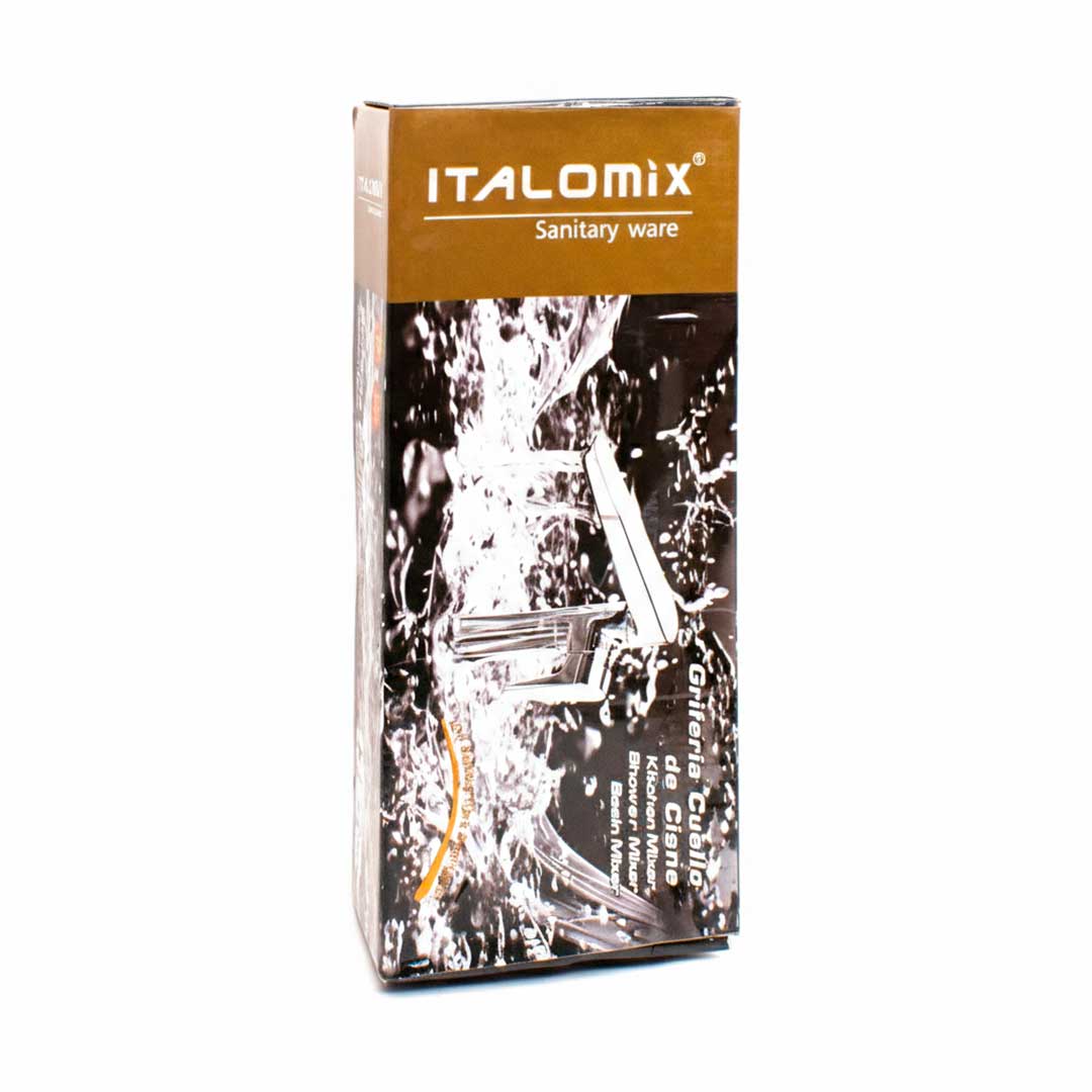 Grifo Canilla Monocomando Pared Pico Flexible 15 Cm Acra 