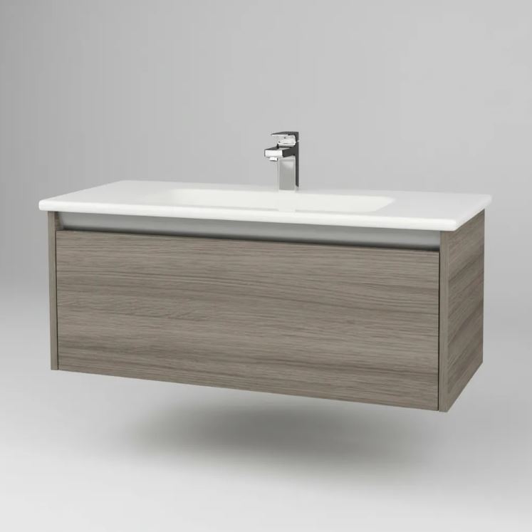 Mueble Mdf Aéreo Color + Bacha De Loza 80x46 De Regalo Acra