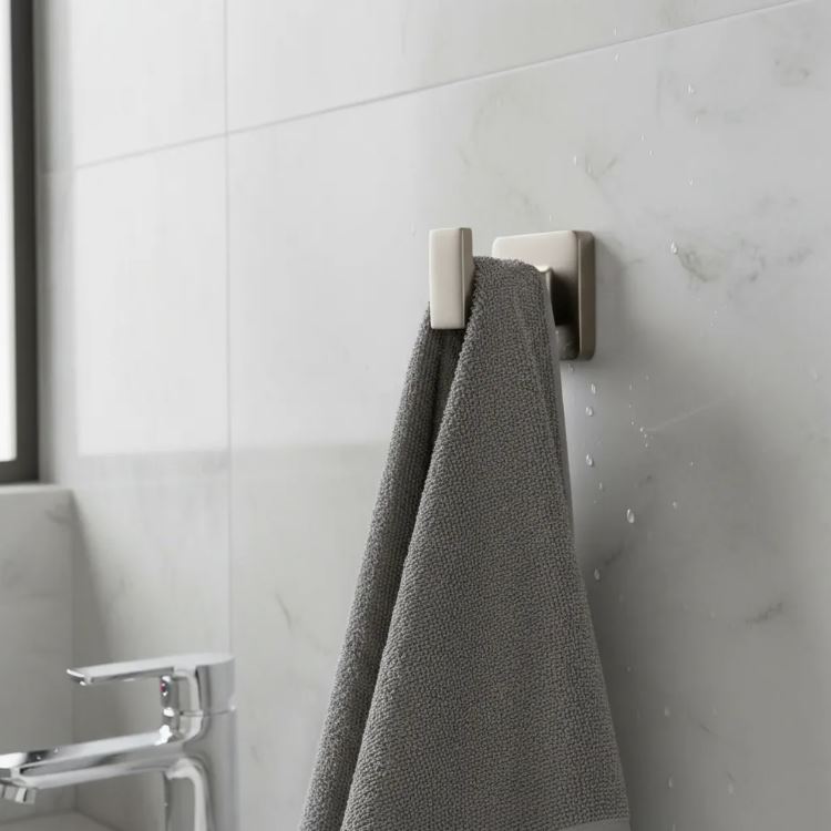 Toallero Perchero Para Baño O Cocina Satinado Acra