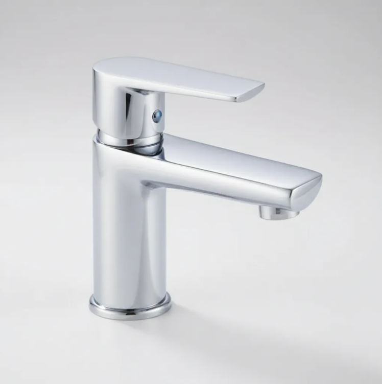 Monocomando Griferia Lavatorio Bacha Cromo 18cm Vindex Acra