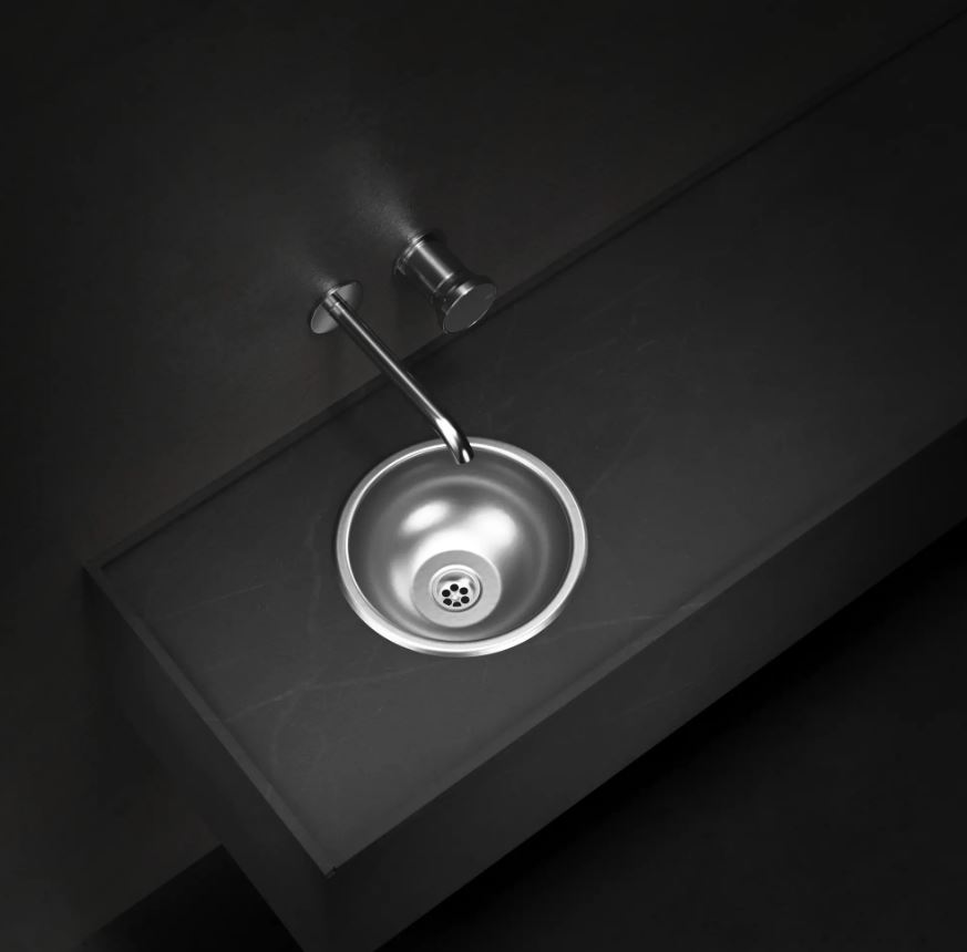 Pileta Redonda De Sobreponer Johnson 25 X 13 Acero 304 Acra