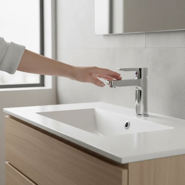 Monocomando,griferia Lavatorio Cromo Klipen Trento Acra