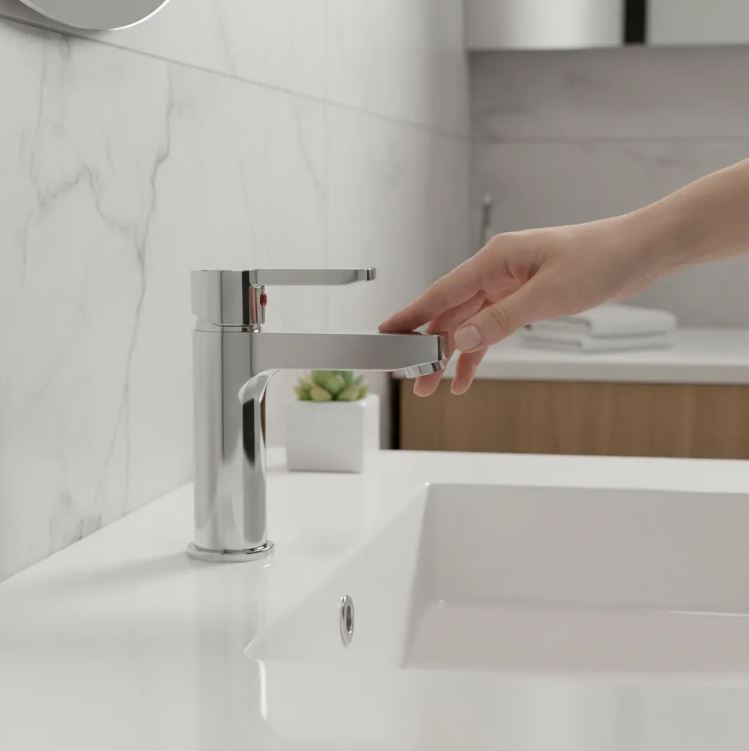 Monocomando,griferia Lavatorio Cromo Klipen Trento Acra