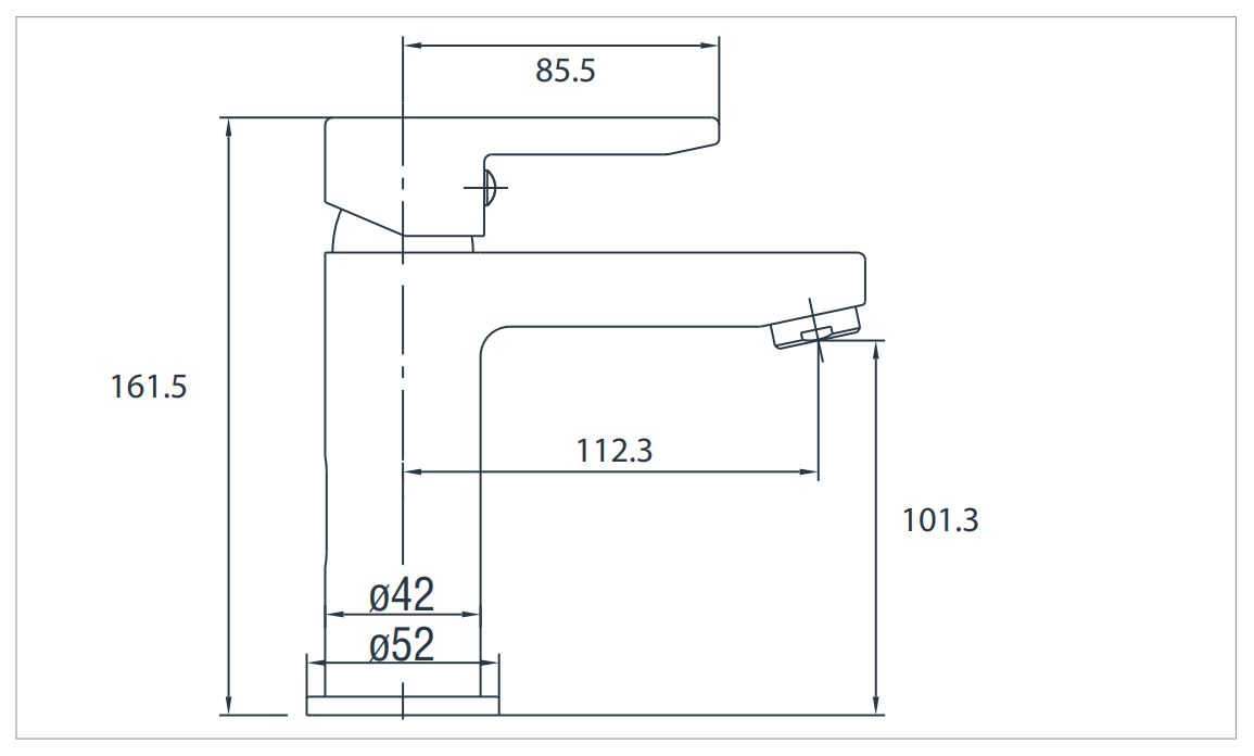 Monocomando,griferia Lavatorio Cromo Klipen Trento Acra