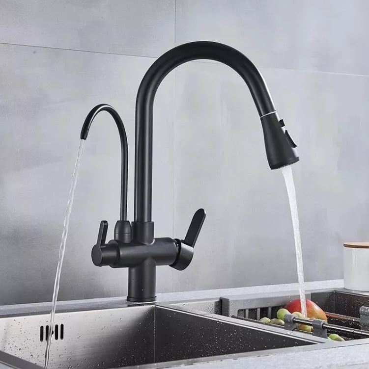 Monocomando Ext. Con Canilla Para Filtro + Dispensador Acra