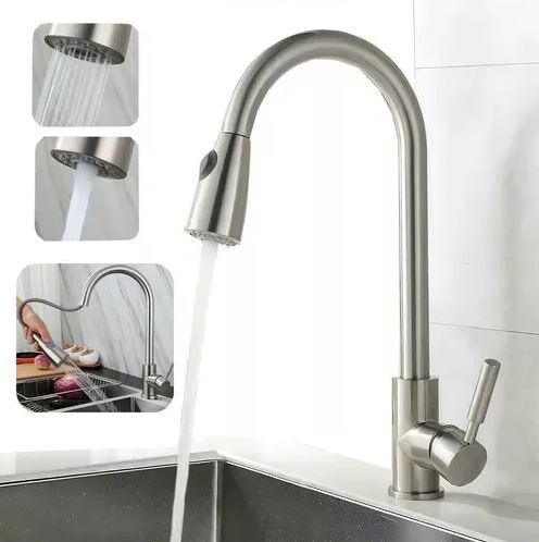 Grifo De Cocina Monocomando Rimontti Extensible Acra