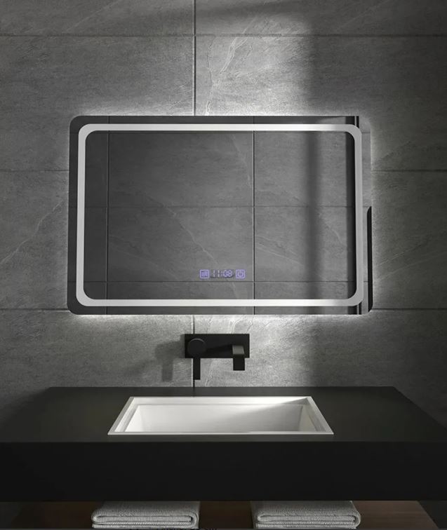 Espejo Segovia 80 X 60 Con 3 Tonos Luz Y Desempañador