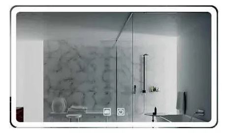 Espejo Segovia 80 X 60 Con 3 Tonos Luz Y Desempañador