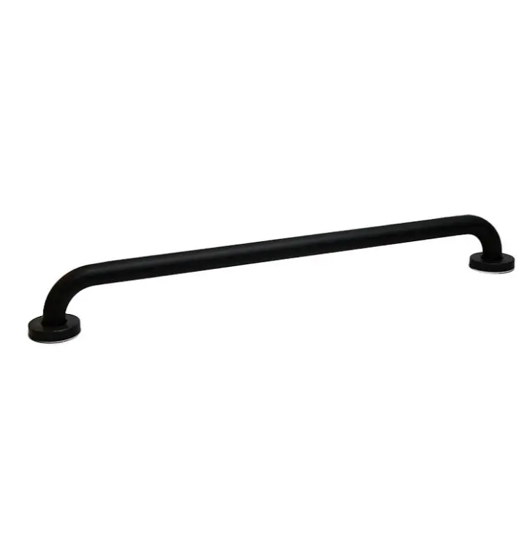 Agarradera Barrote Baño En Color Negro Mate 60 Cm Acra