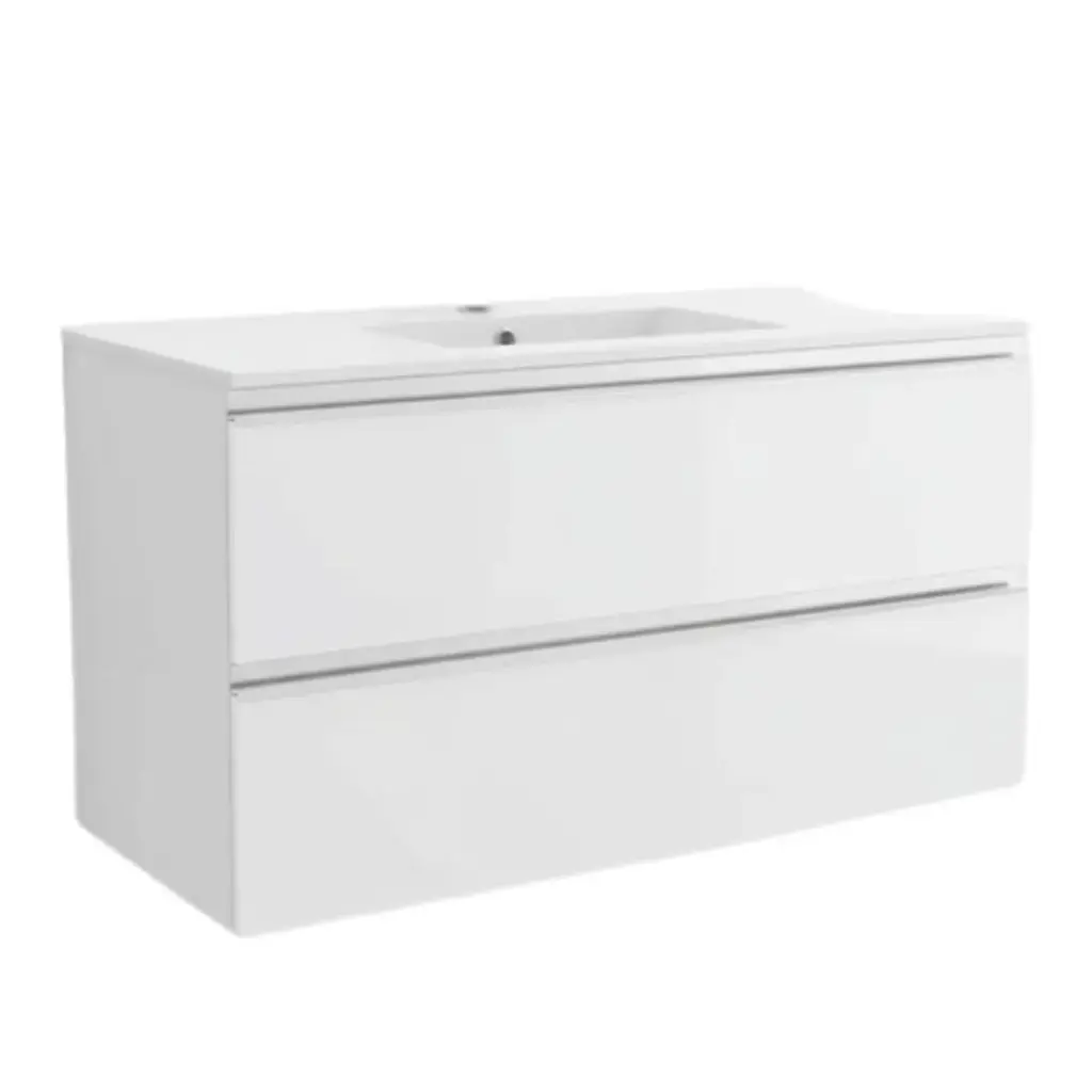 Bacha / Pileta + Mueble Mdf Aéreo Perfiles Aluminio Armado!