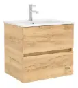 Bacha De 50cm + Mueble Mdf Con Cajón Y Patas Acra