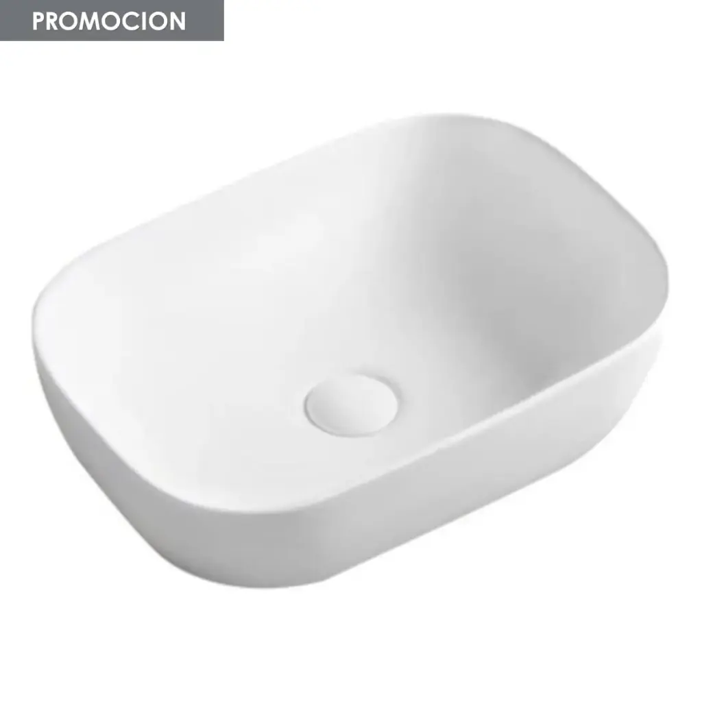 Bacha De Apoyo Loza Para Baño En Color Blanco Acra