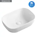 Bacha De Apoyo Loza Para Baño En Color Blanco Acra
