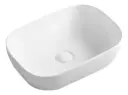 Bacha De Apoyo Loza Para Baño En Color Blanco Acra