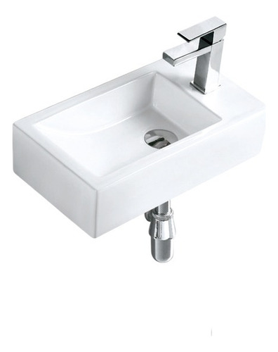 Bacha Loza Rectangular De Apoyo 45x25 Selen