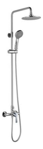 Barral Duchero Columna Cromado Klipen Trento Baño Acra