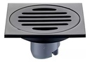 Desagüe Rejilla Ducha Baño 10x10 Acero Negro Mate Acra
