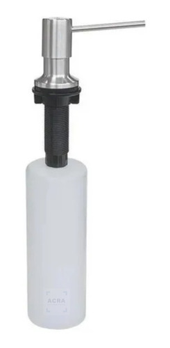 Dispensador De Jabón Embutir Metal Cromado 500ml Acra