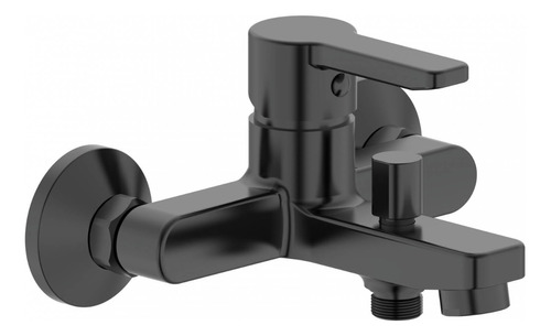 Ducha Bañera Monocomando En Negro Mate Klipen Trento Acra