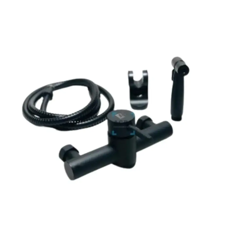 Ducha Higienica En Color Negro De 15 Cm Rimontti Acra