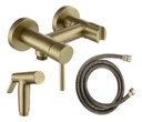 Ducha Higiénica 10 Cm Antique Bronze Completa Klipen Acra