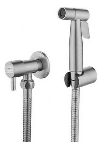 Ducha Higiénica Satinada Incluye Flexible Y Gatillo Acra