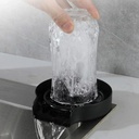 Enjuagador De Vaso Para Pileta De Cocina Negro Mate Acra