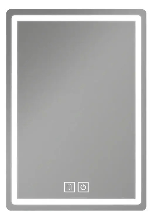 Espejo Baño Rectangular Luz Led Y Desempañador Acra