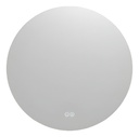 Espejo Redondo Baño 70 Cm Con Luz Led Y Desempañador Acra