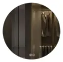 Espejo Redondo Pared Táctil 60 Luz Led + Desempañador Acra