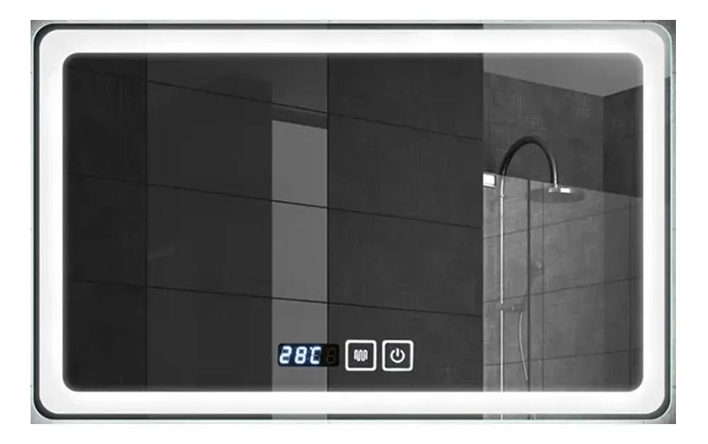 Espejo Segovia 80 X 60 Con 3 Tonos Luz Y Desempañador