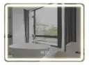 Espejo Segovia Rectangular Luz Led Y Desempañador 90 Cm Acra