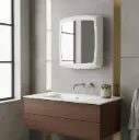 Espejo Y Botiquín En Pvc Para Baño 35x38x10cm Economico Acra
