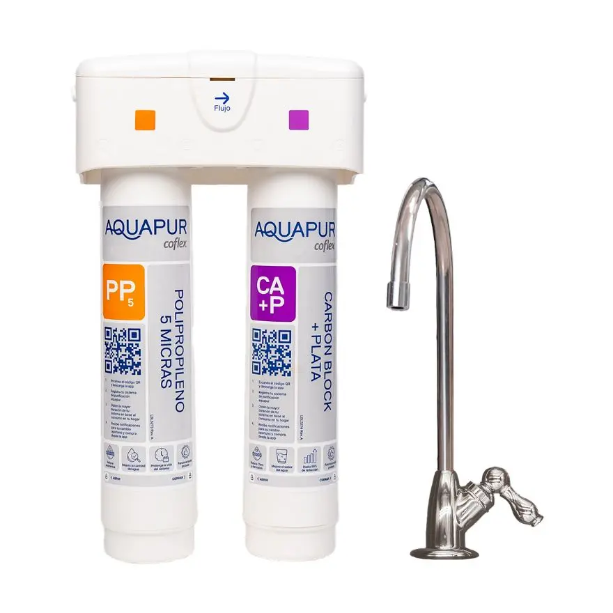 Filtro De Agua Para Cocina Dos Etapas +colillas Coflex Acra