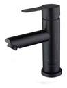 Griferia Canilla Monocomando Negro Mate Baño 18cm Acra