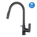 Griferia Canilla Extensible Flexible Cocina Negro Mate Acra