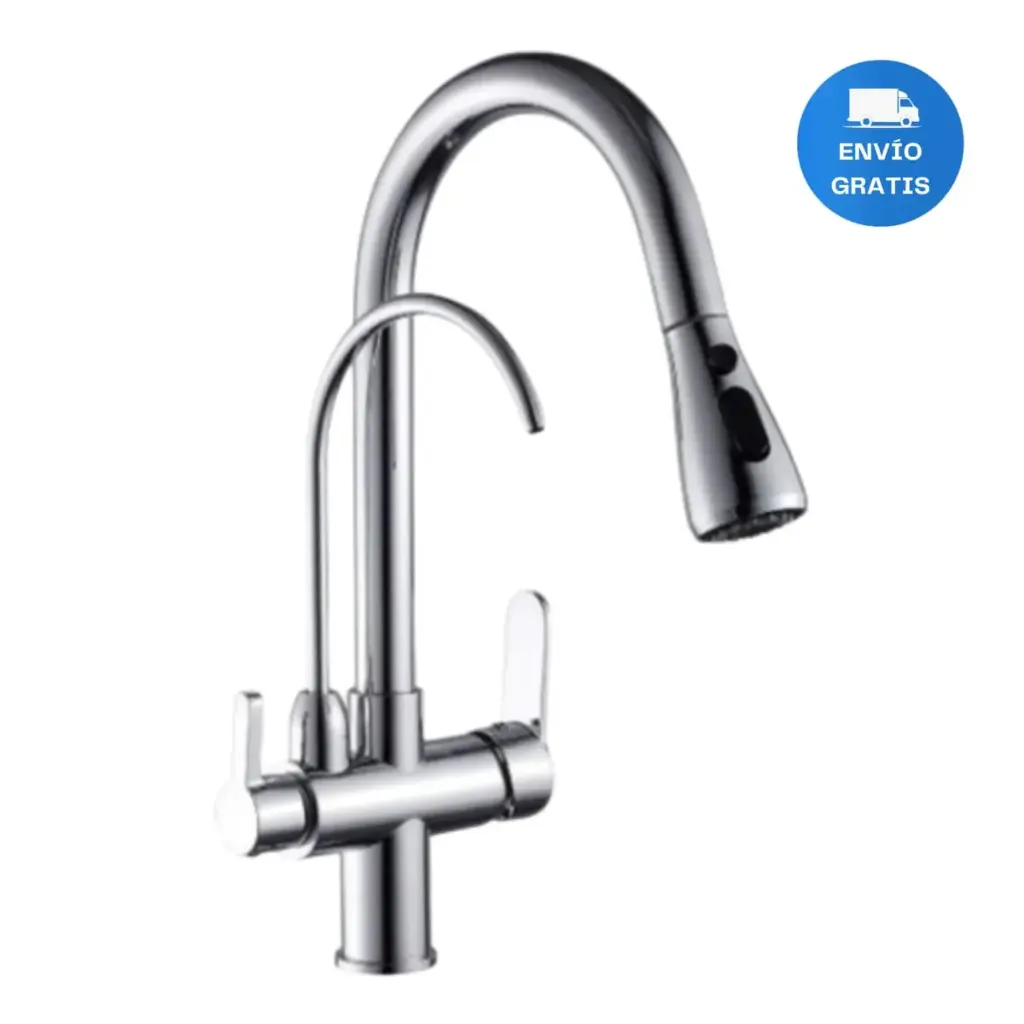 Griferia Extensible Cromo Cocina Para Filtro De Agua Acra