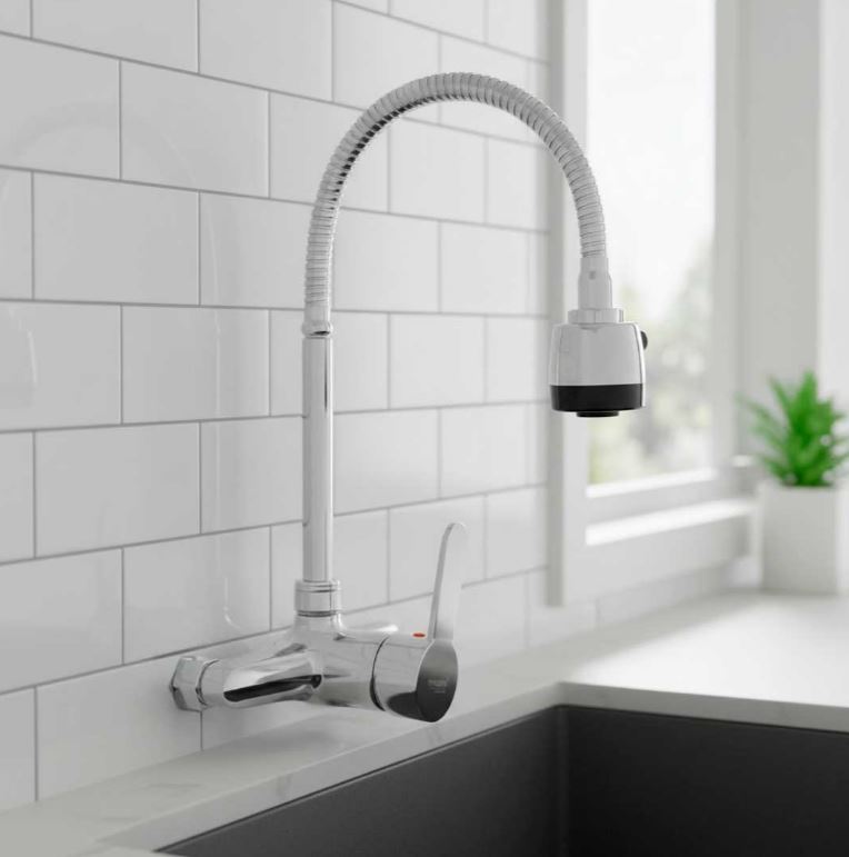 Griferia/canilla/grifo Flexible Para Pared Friocaliente Acra