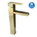 Grifería Monocomando Baño Dorada Gold Oro Alta Acra