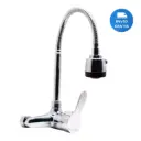 Grifo Canilla Monocomando Pared Pico Flexible 15 Cm Acra 
