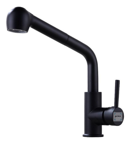 Grifo De Cocina Monocomando Rimontti 51533 Extensible  Negro
