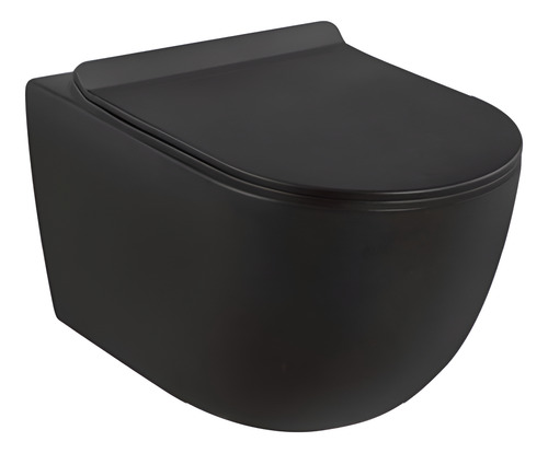 Inodoro De Colgar En Negro Con Cisterna