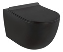 Inodoro De Colgar En Negro Con Cisterna
