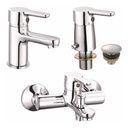 Juego Monocomando Lavatorio/ducha/bidet  Cherry Acra